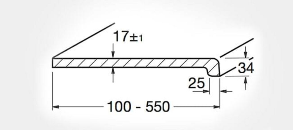 Sectional drawing of the Werzalit Exclusive