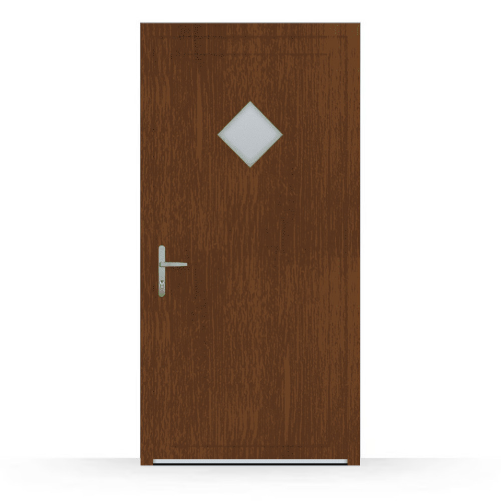 Brighton back door with walnut decor