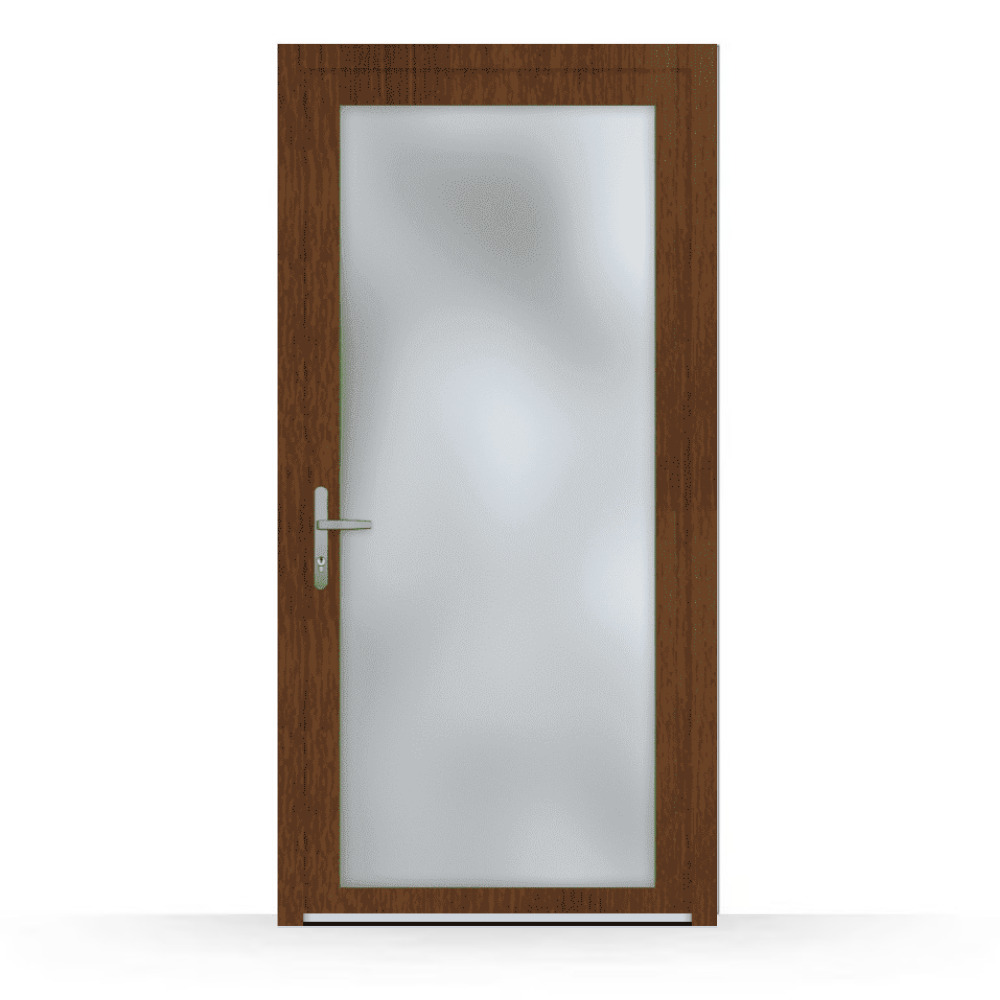 Leeds back door with walnut decor