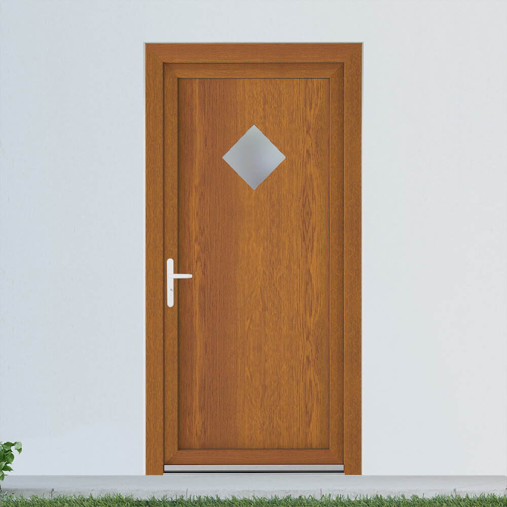 Brighton back door with golden oak decor