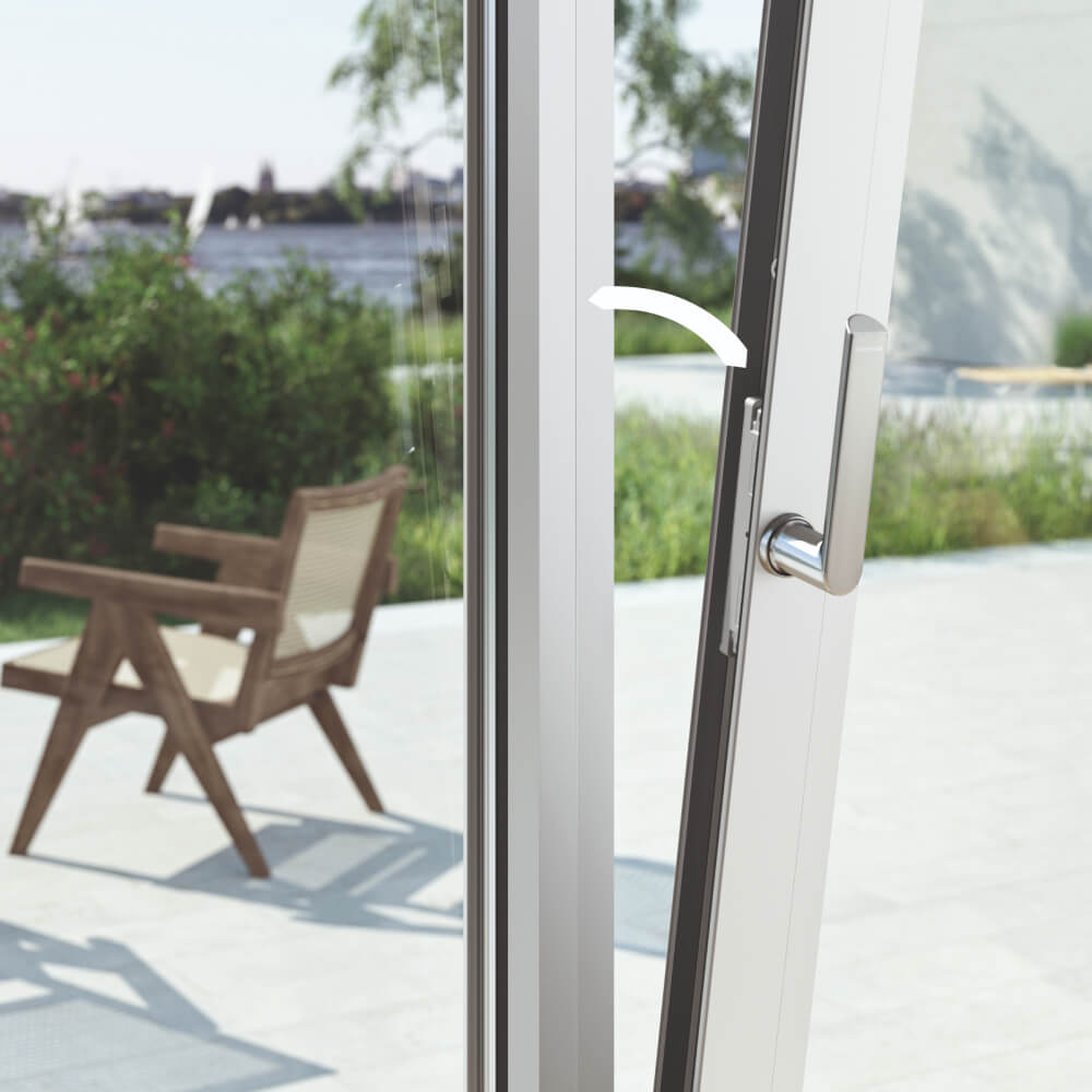 Tilted aluminium window