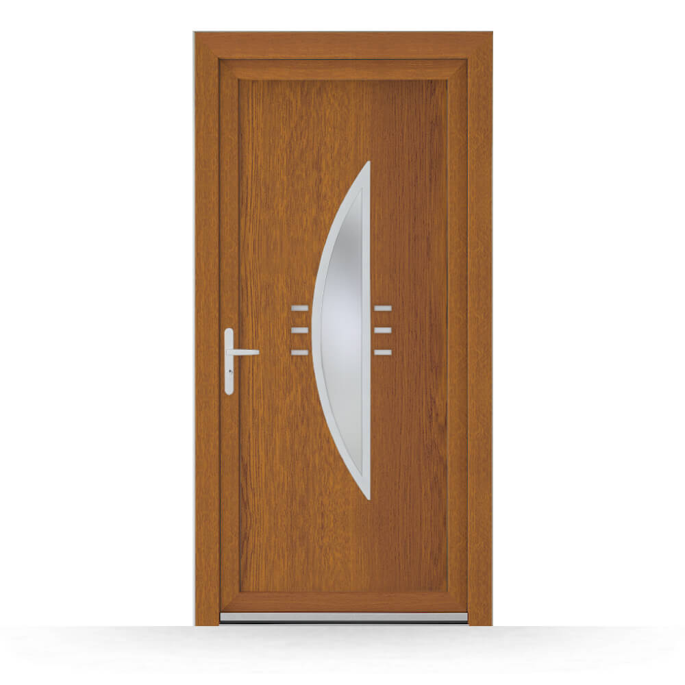 Golden oak Exeter back door
