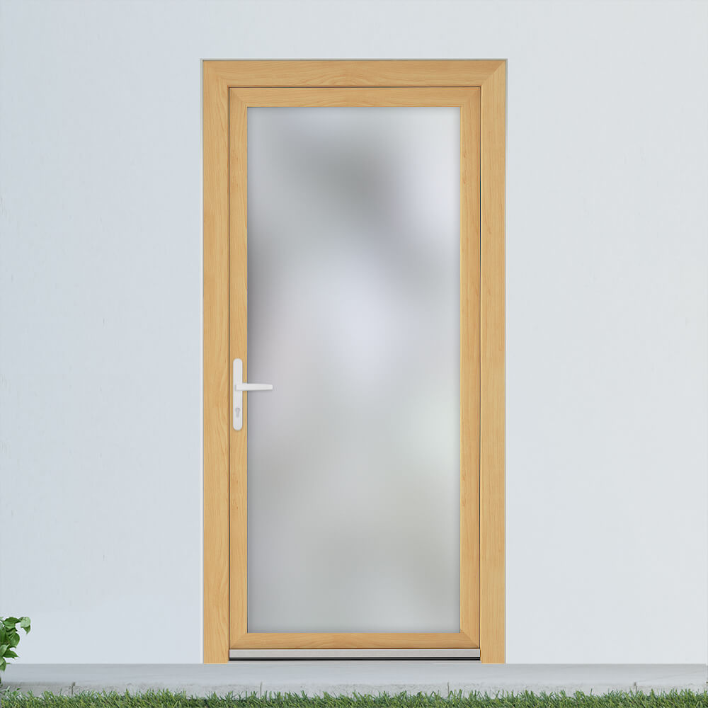 Leeds back door with birch decor
