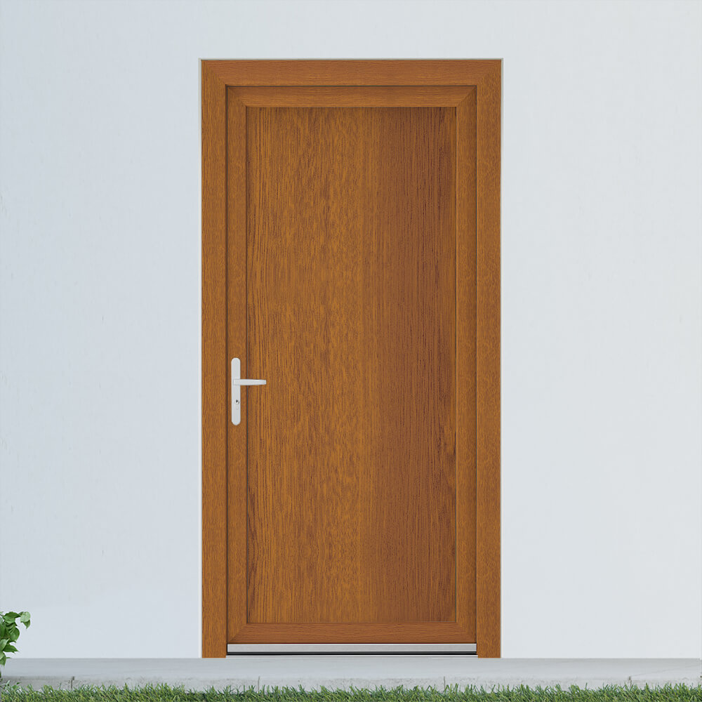 Bradford back door with golden oak decor