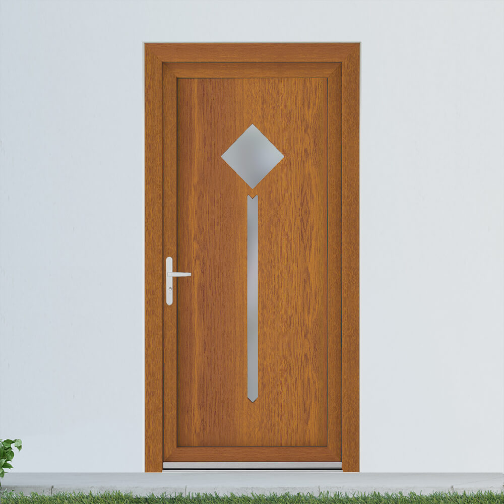 Brighton back door with golden oak decor