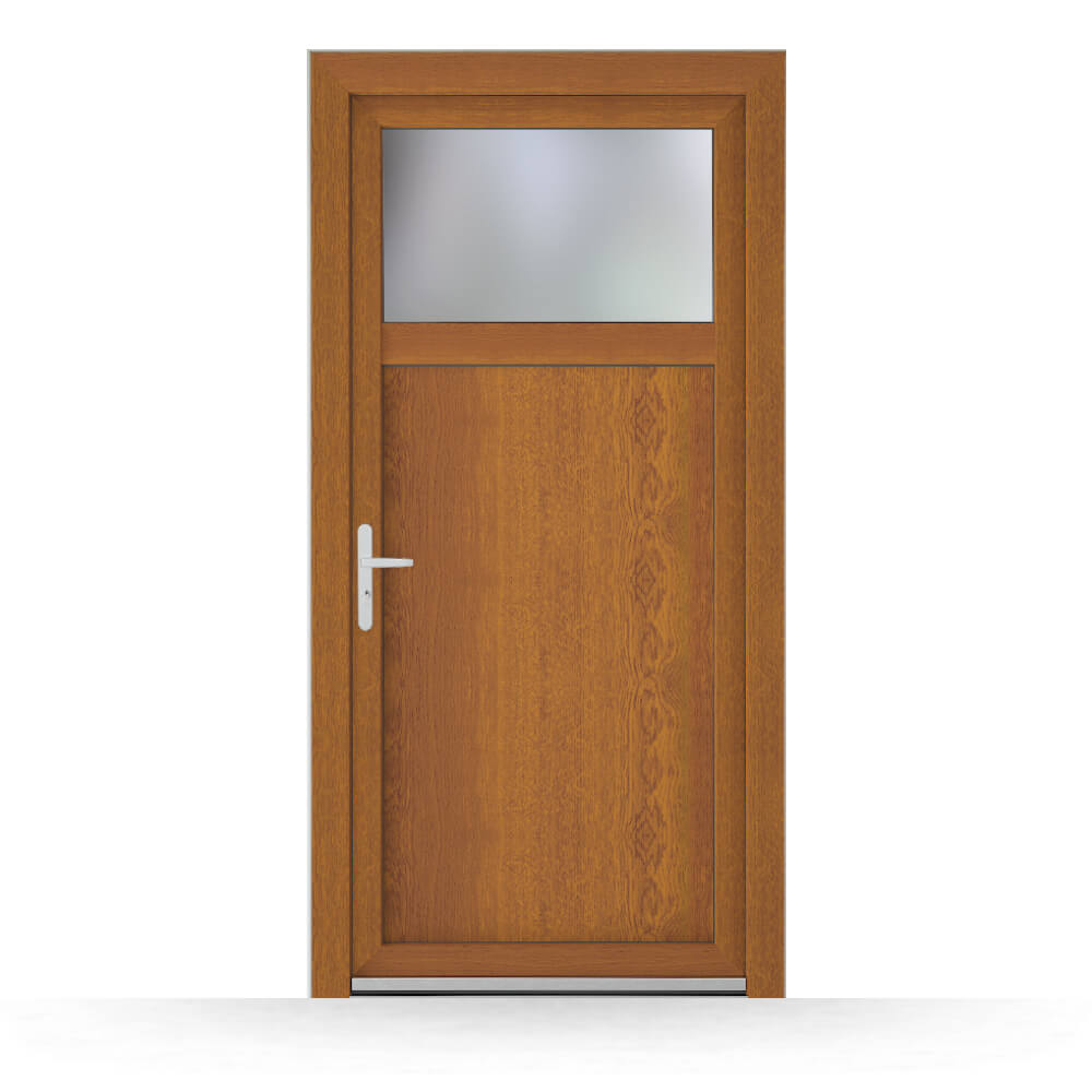Golden oak Peterborough back door