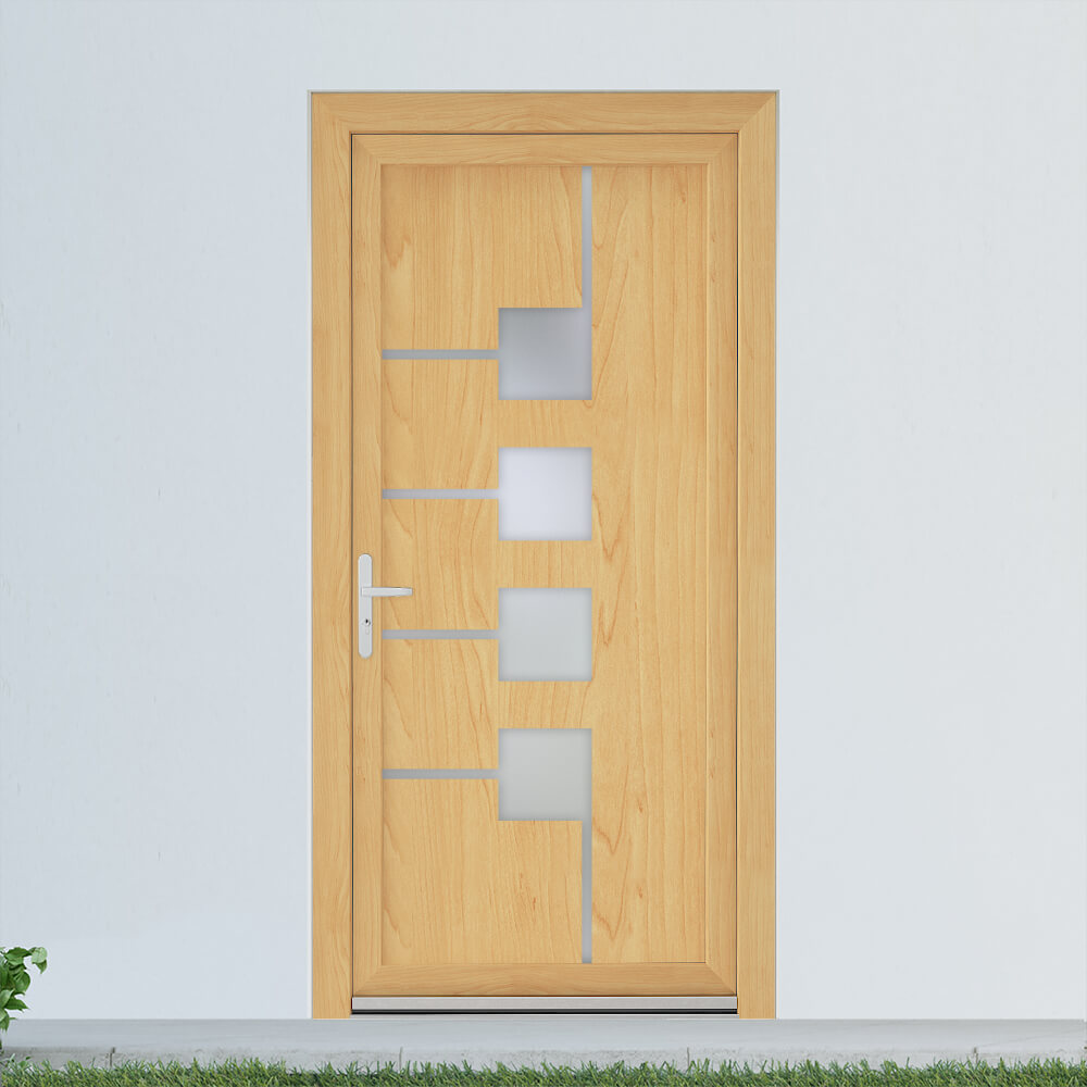 Preston back door with birch decor