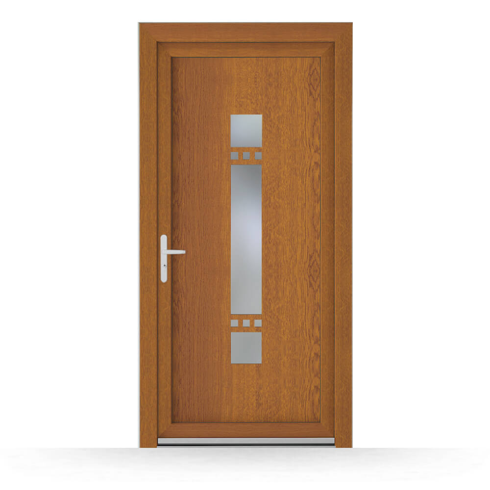 Golden oak Hull back door