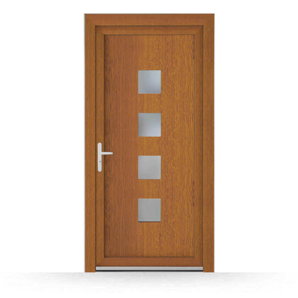 Golden oak Reading back door