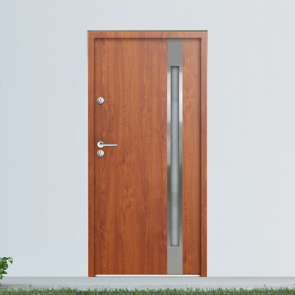 Back door Golden Oak