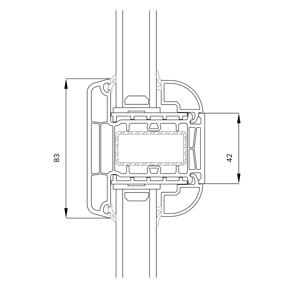 Sash with bar divider