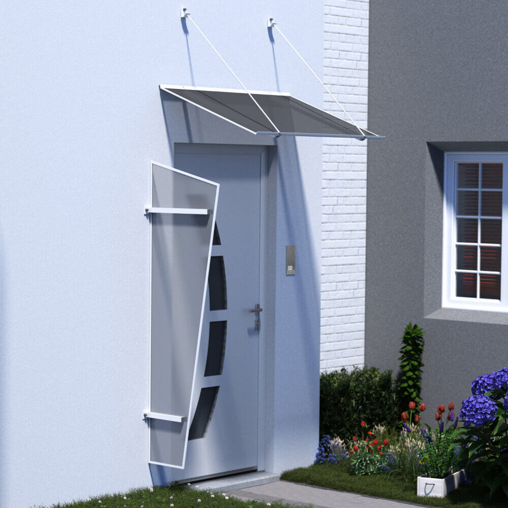 White Chicago side panel with canopy