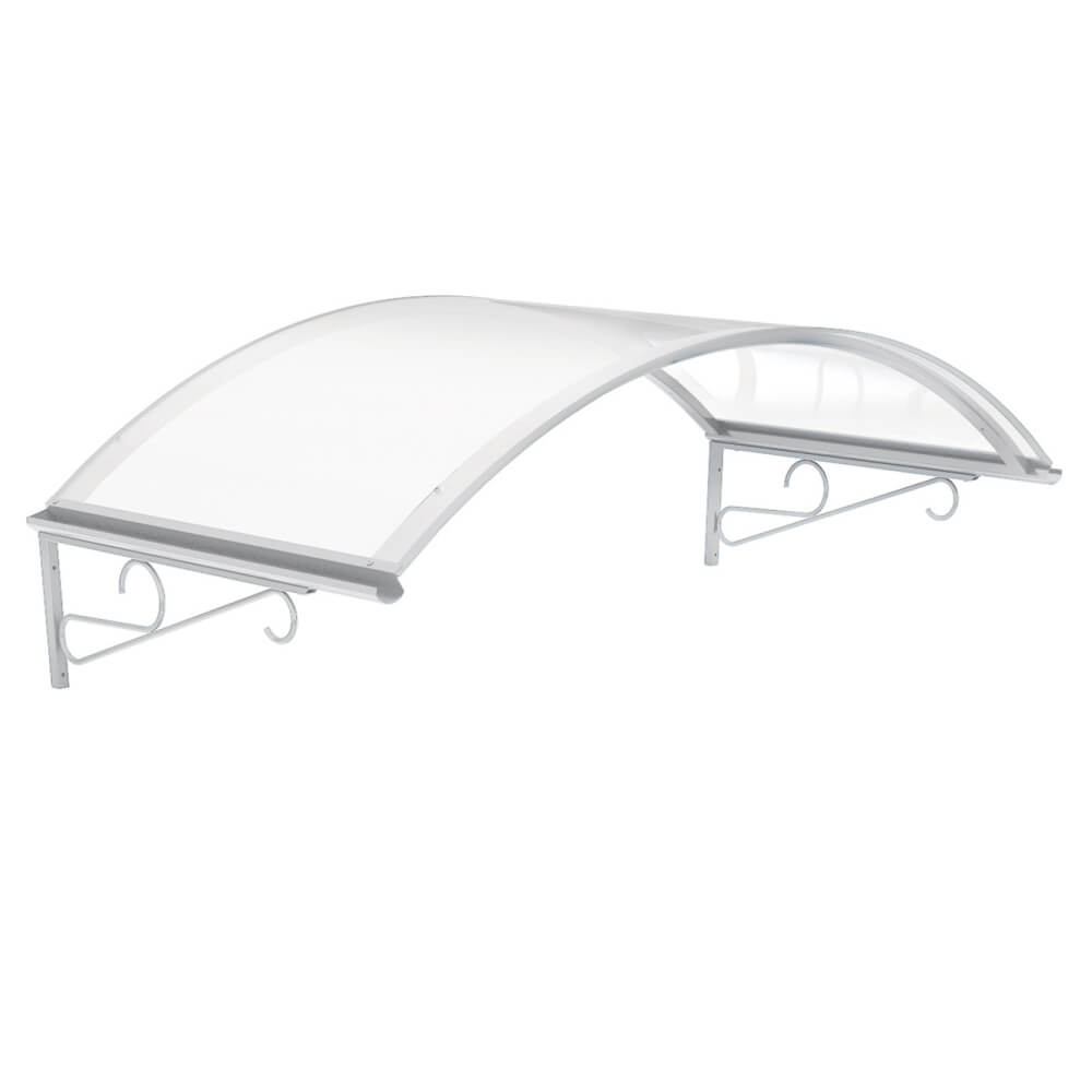 White Milan canopy from the side