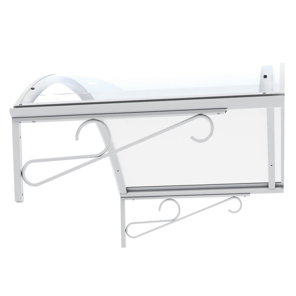 Milan canopy white supports