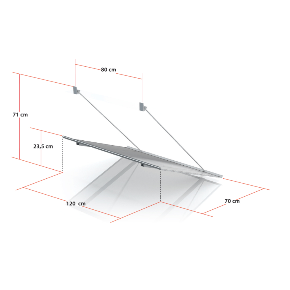 Oslo canopy detailed drawing