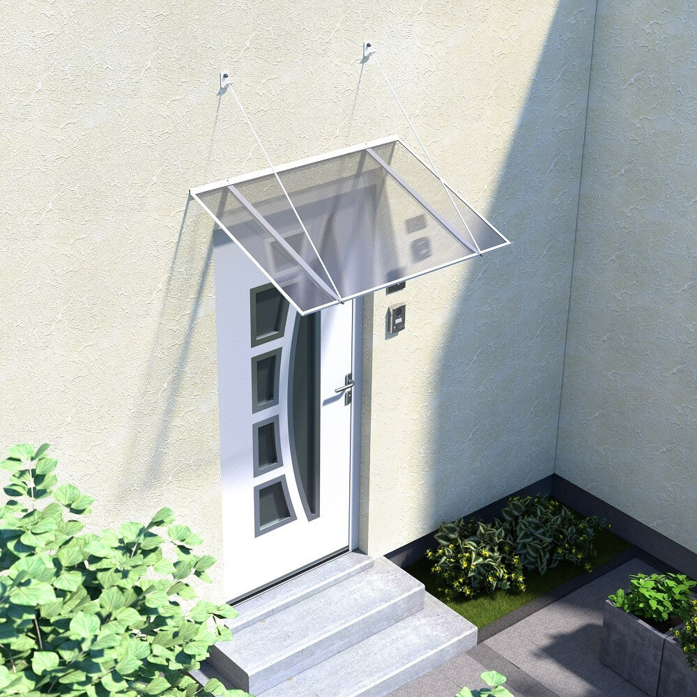 White installed Oslo canopy