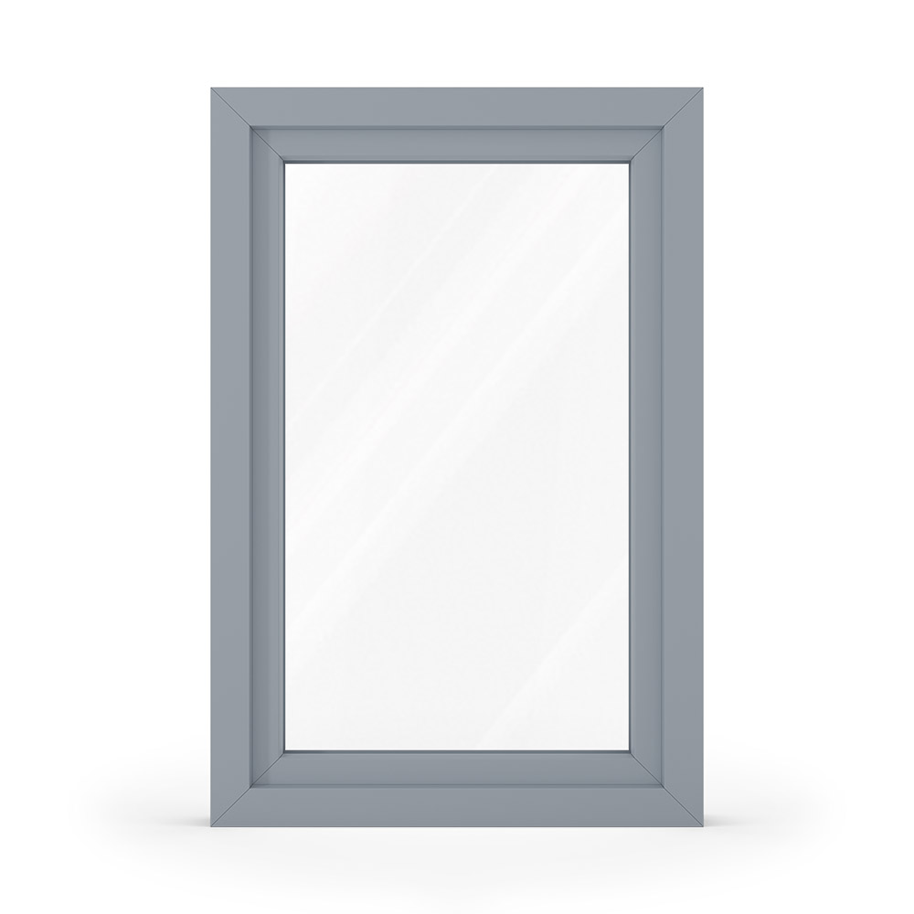 uPVC window in grey comparable to RAL 7001