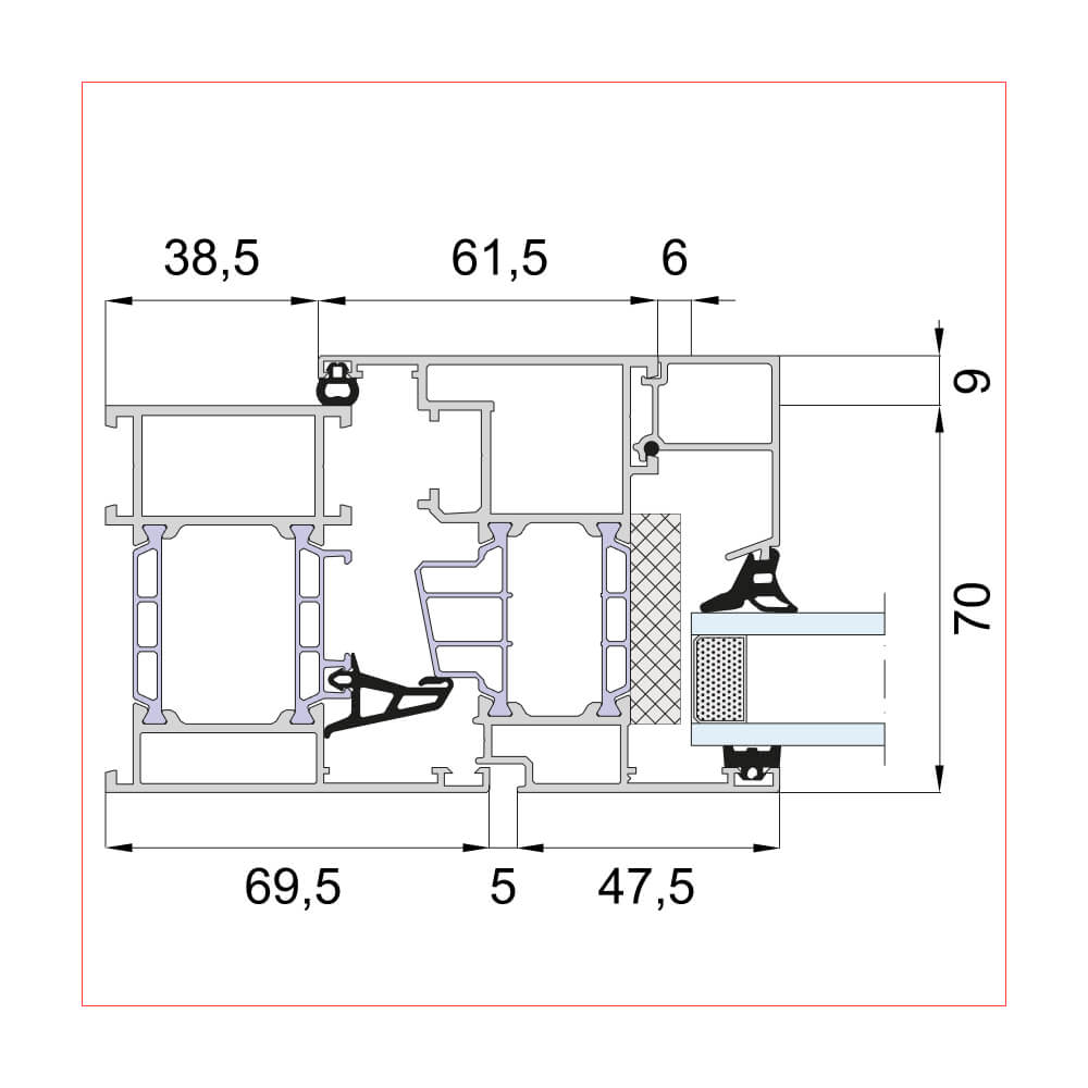 ALUPROF MB-79 detail drawing