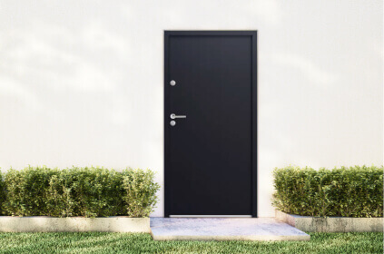 Steel back doors