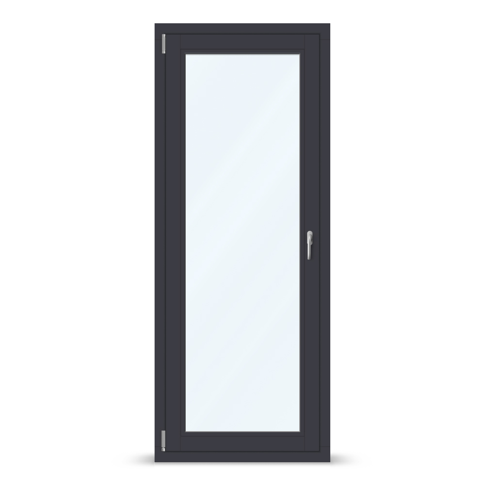 Black French door