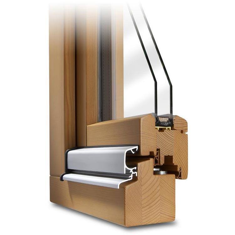 Tilt and slide patio door profile Classic IV 68 in pine glaze walnut
