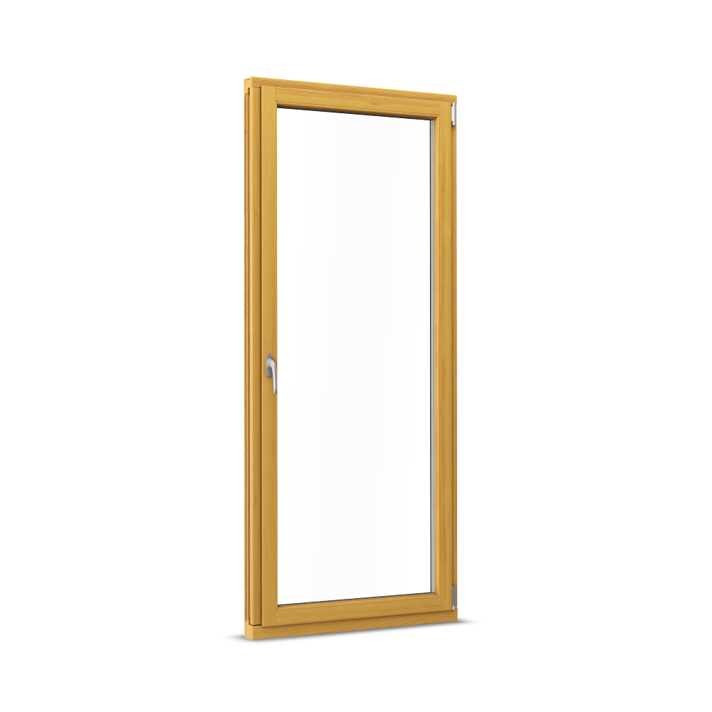 Wooden balcony door