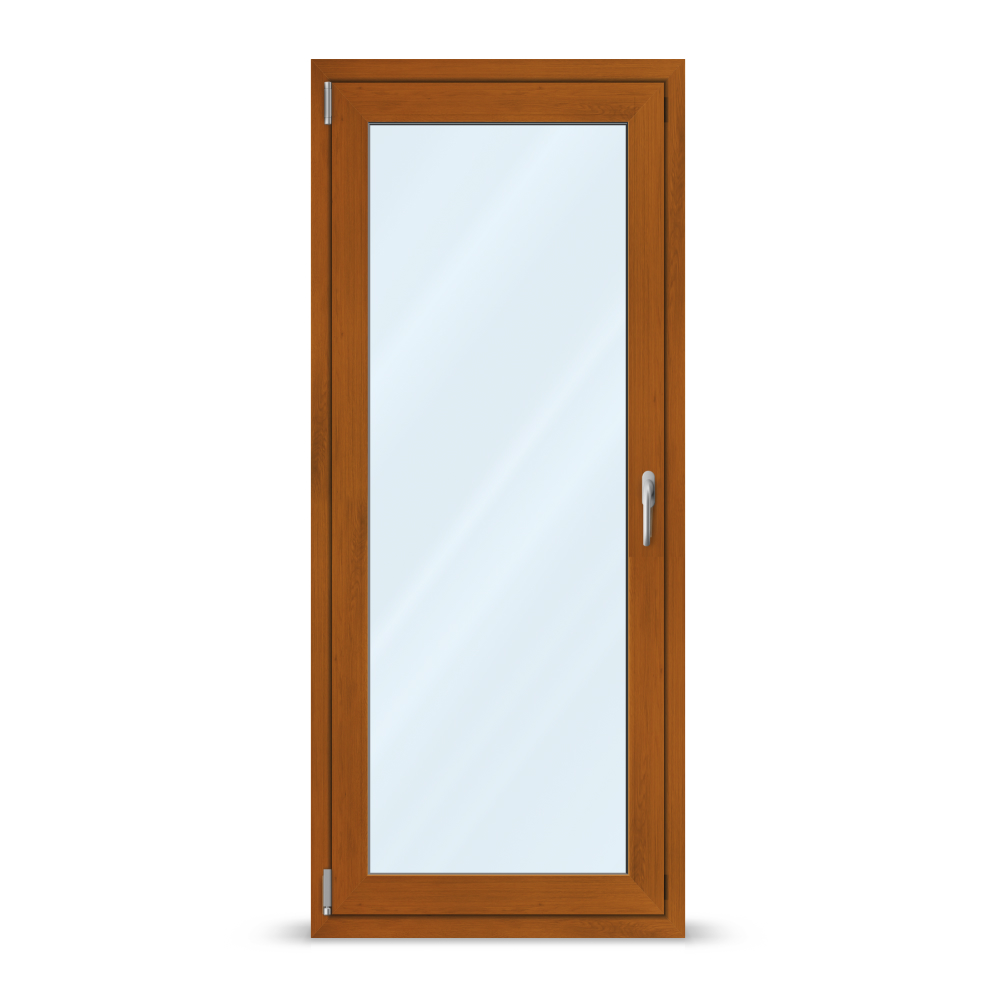 Golden oak French door
