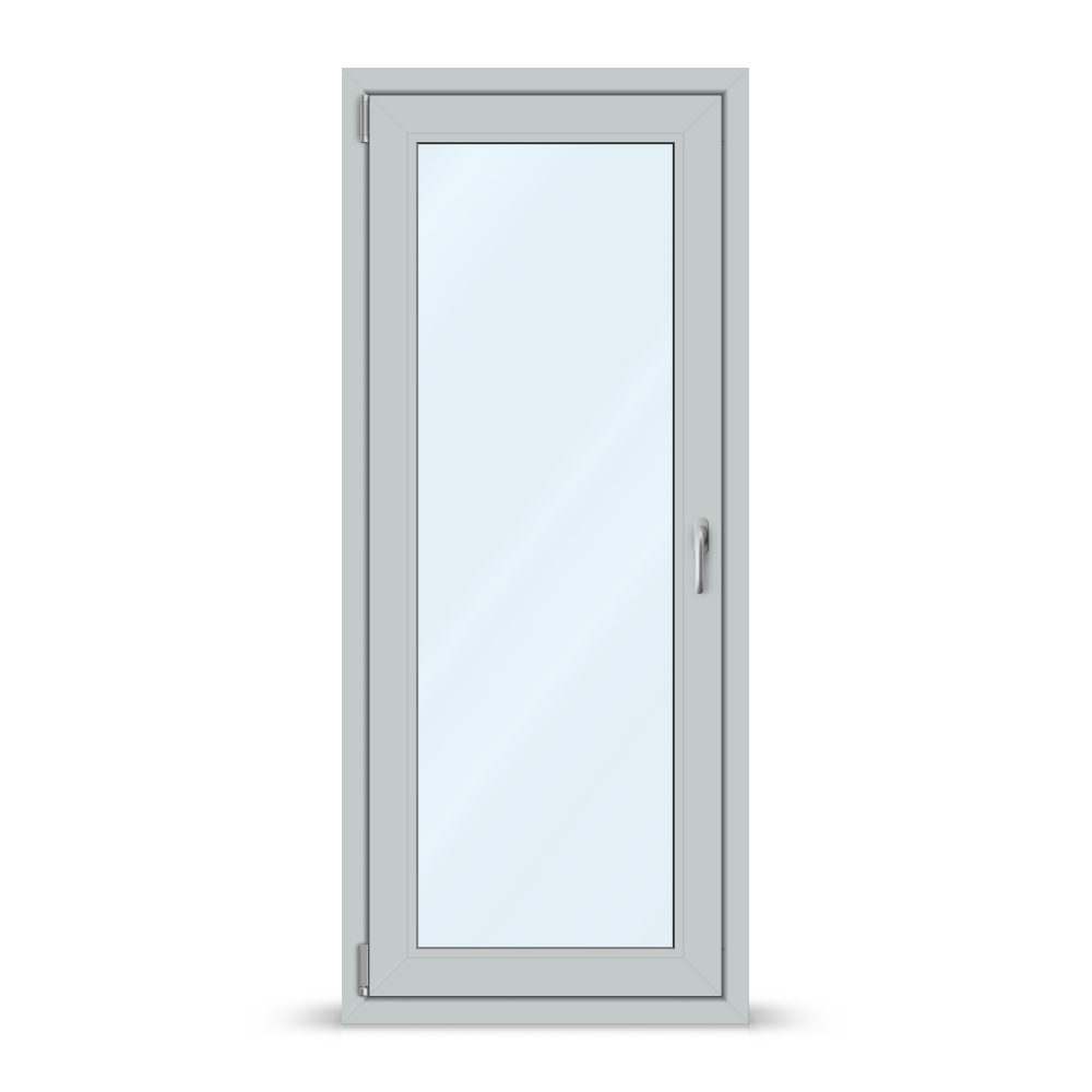 Grey uPVC French door