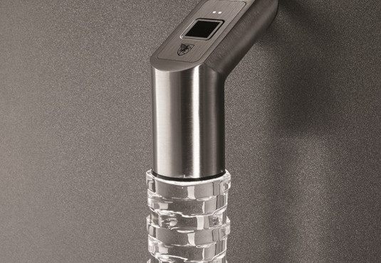 Fingerprint scanner in door handle