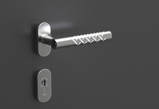 Patterned handle