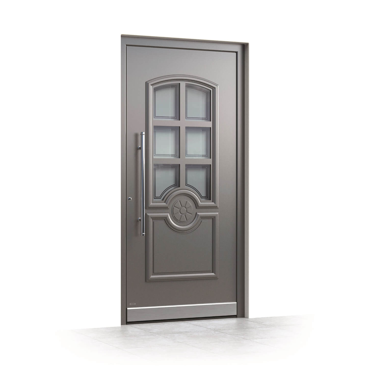 Aluminium front door Guelph side view