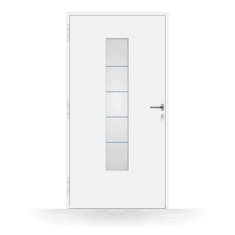 Bournemouth front door model in white from the inside