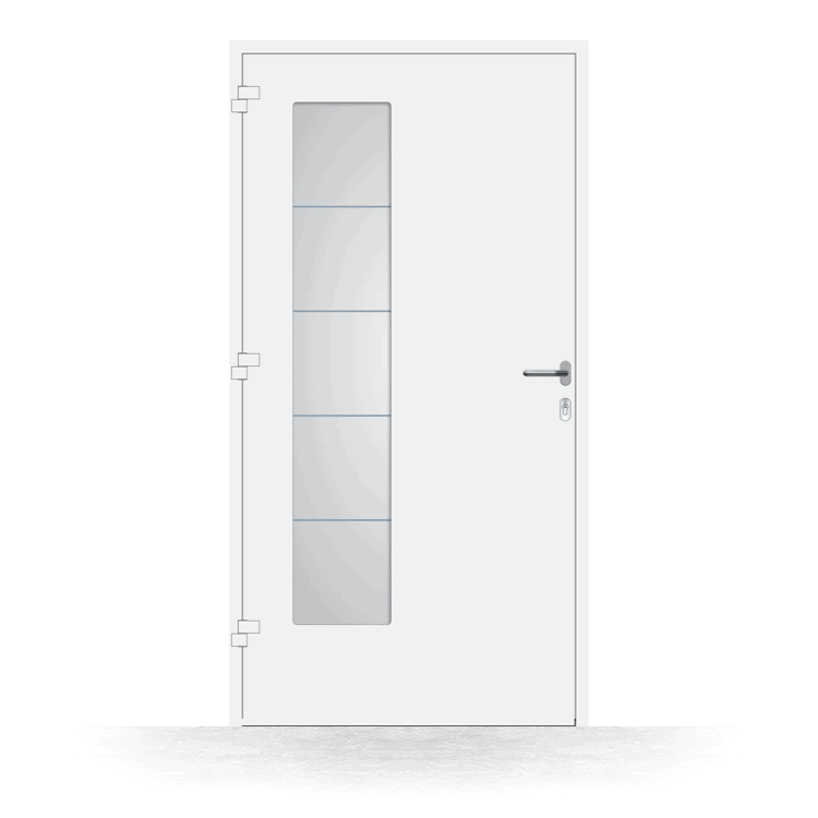 Front door model Sunshine Coast in white from the inside