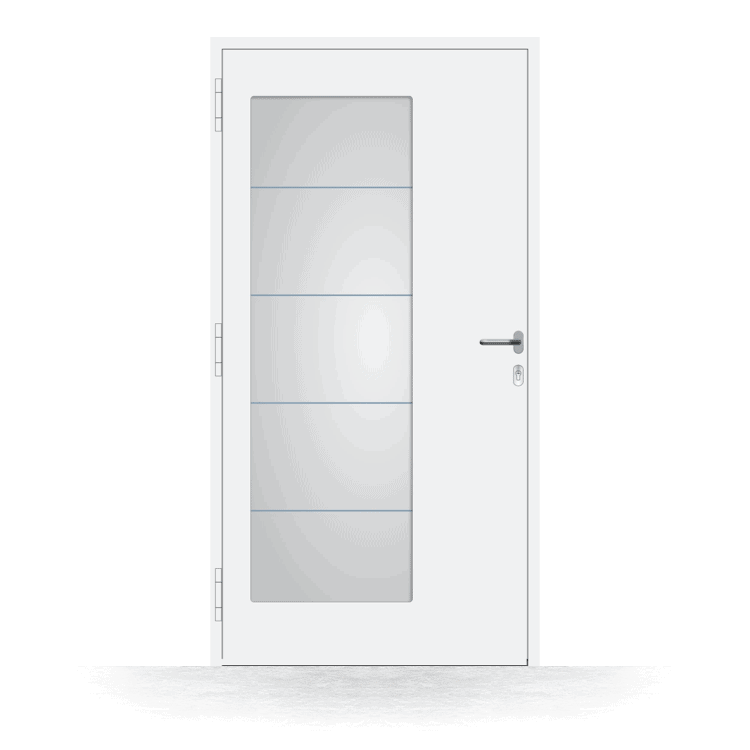 Front door model Toronto in white, interior view