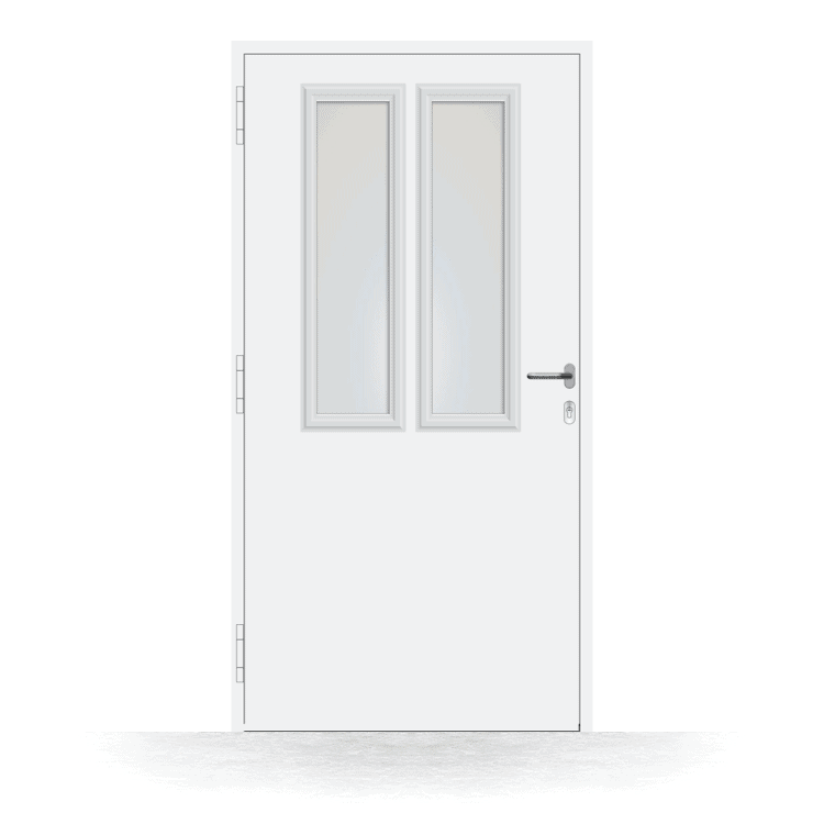 Front door model Victoria in white, interior view
