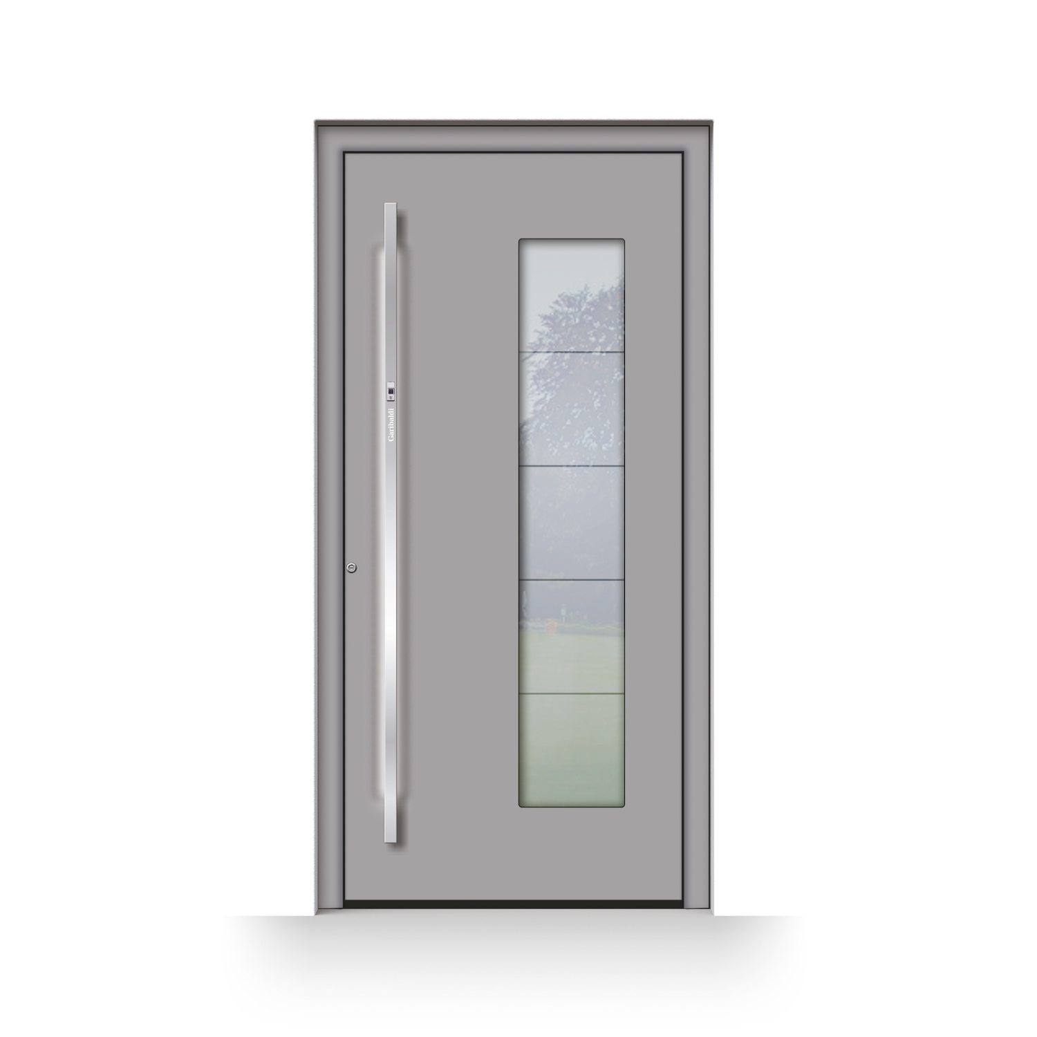Front door, Brussels model, in grey