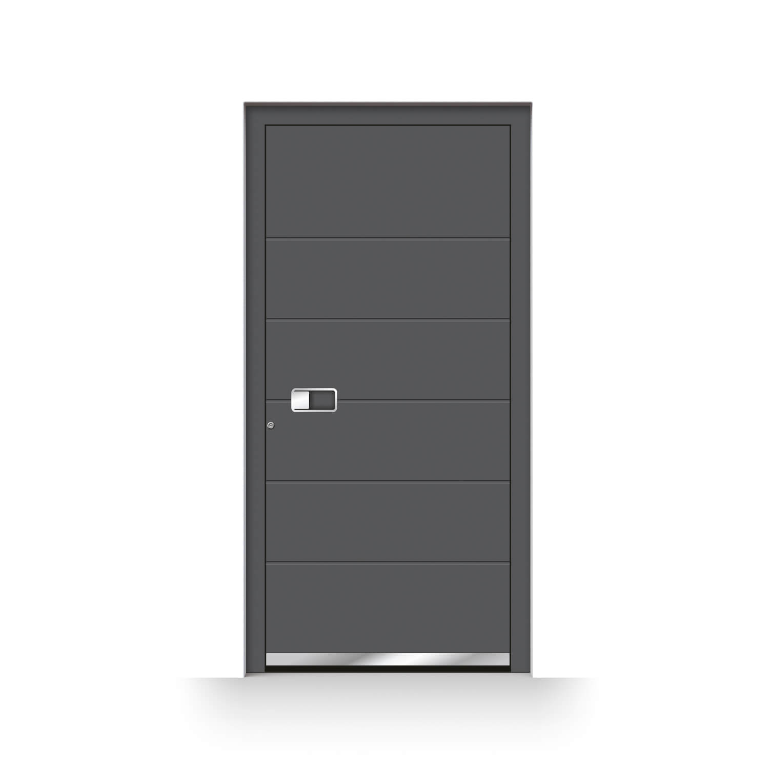 Front door, Lisbon model, in anthracite grey