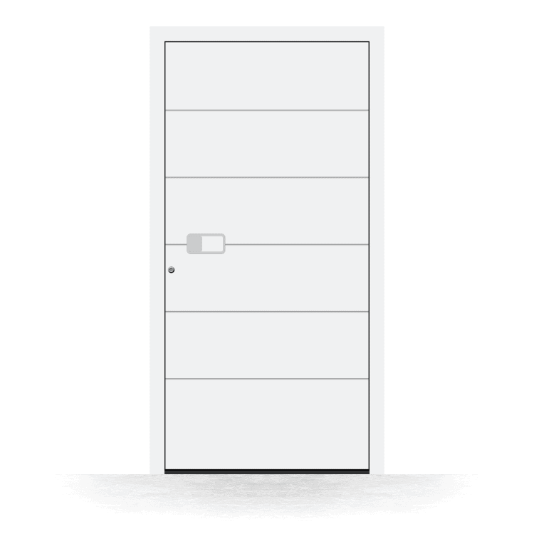 Front door, Lisbon model, in white