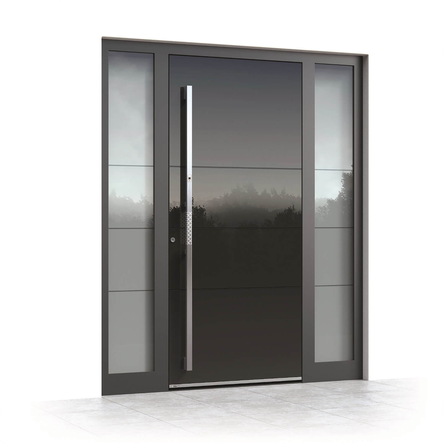 San Francisco front door model with side panels