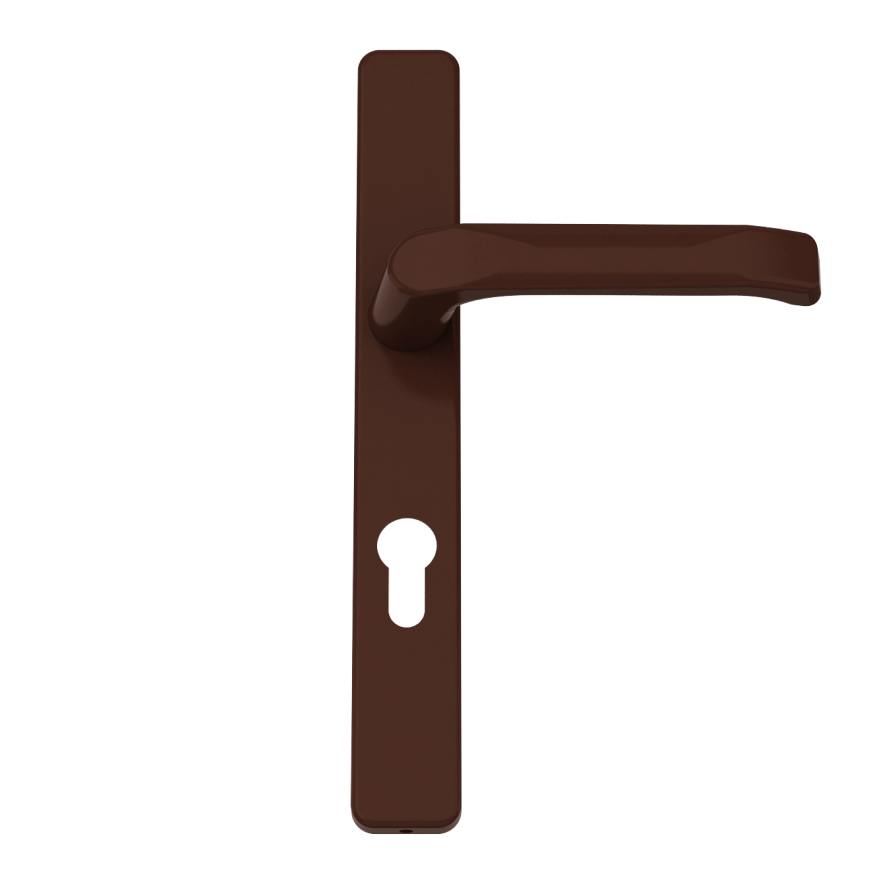 Interior handle aluminium - colour brown RAL 8017
