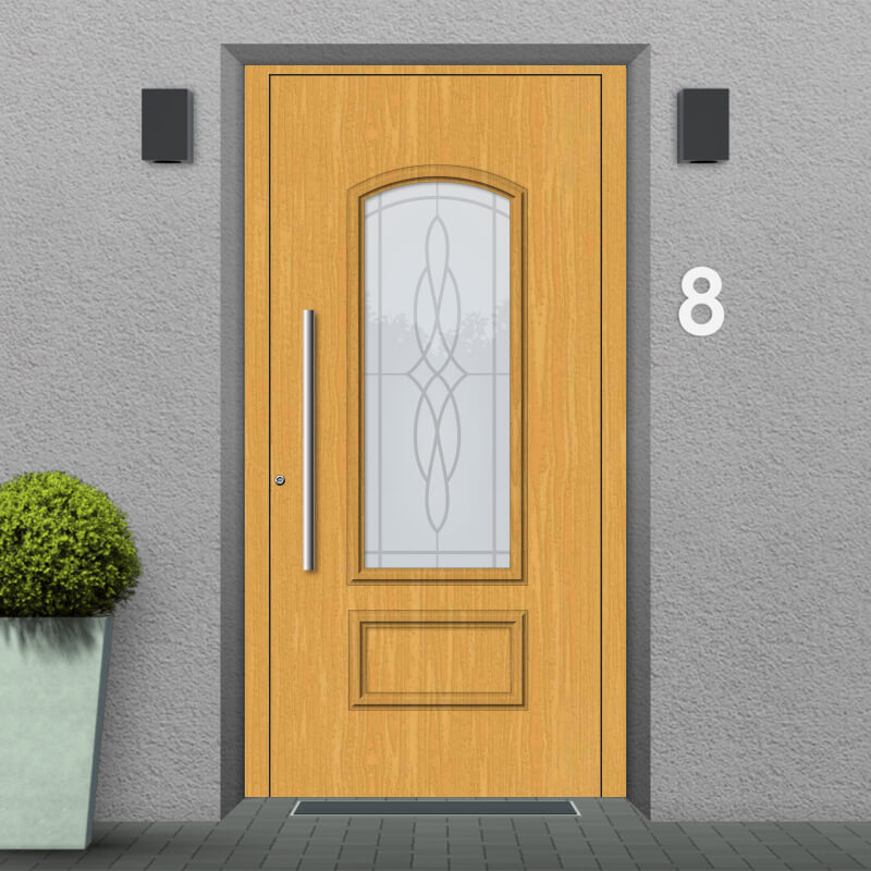 Gold Coast wooden front door, sample installation