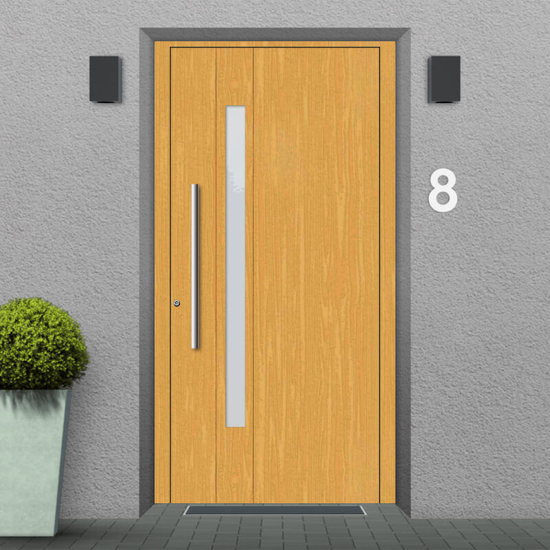 Wooden front door Las Vegas installation