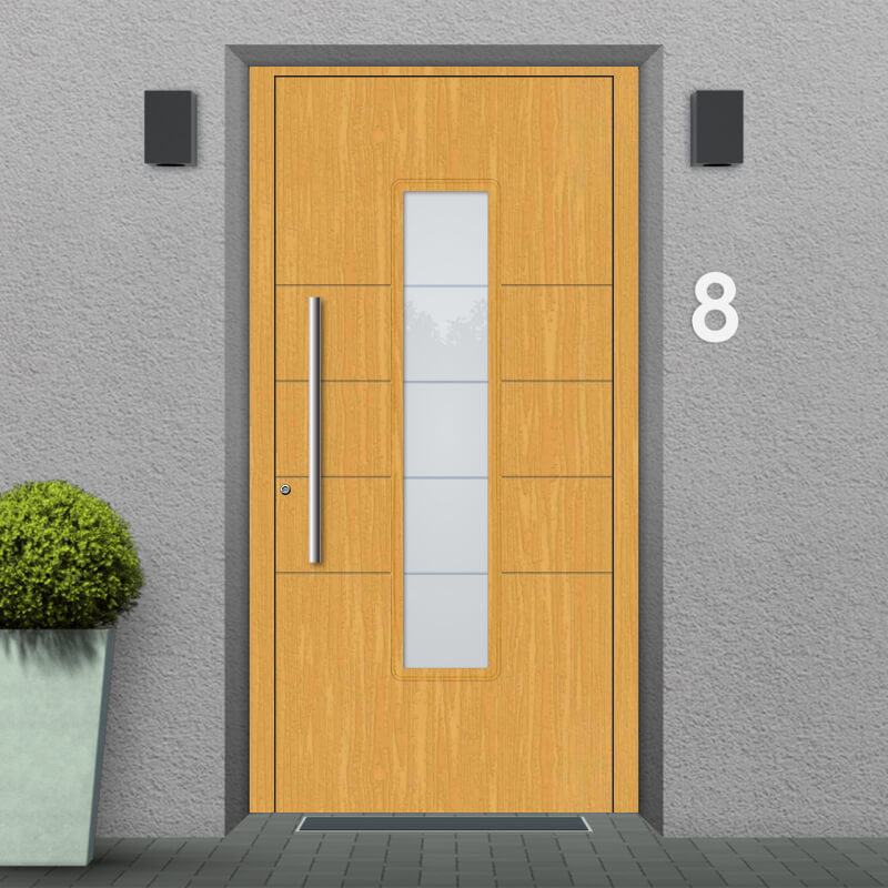 Plymouth wooden front door fitting position