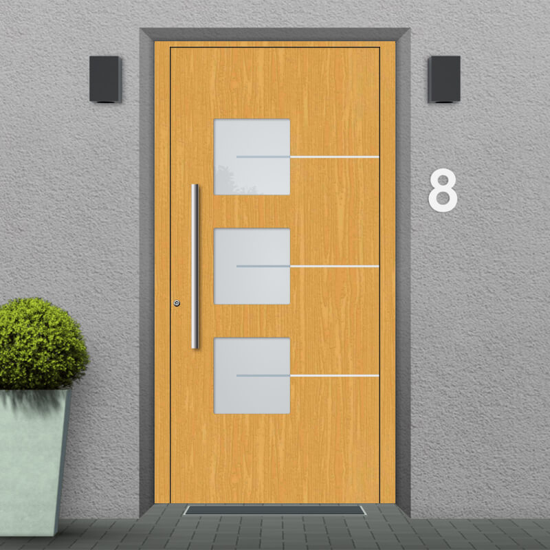 Wooden front door Sydney, sample installation