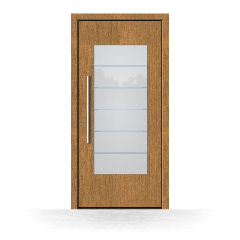 Wood front door Aberdeen made from oak