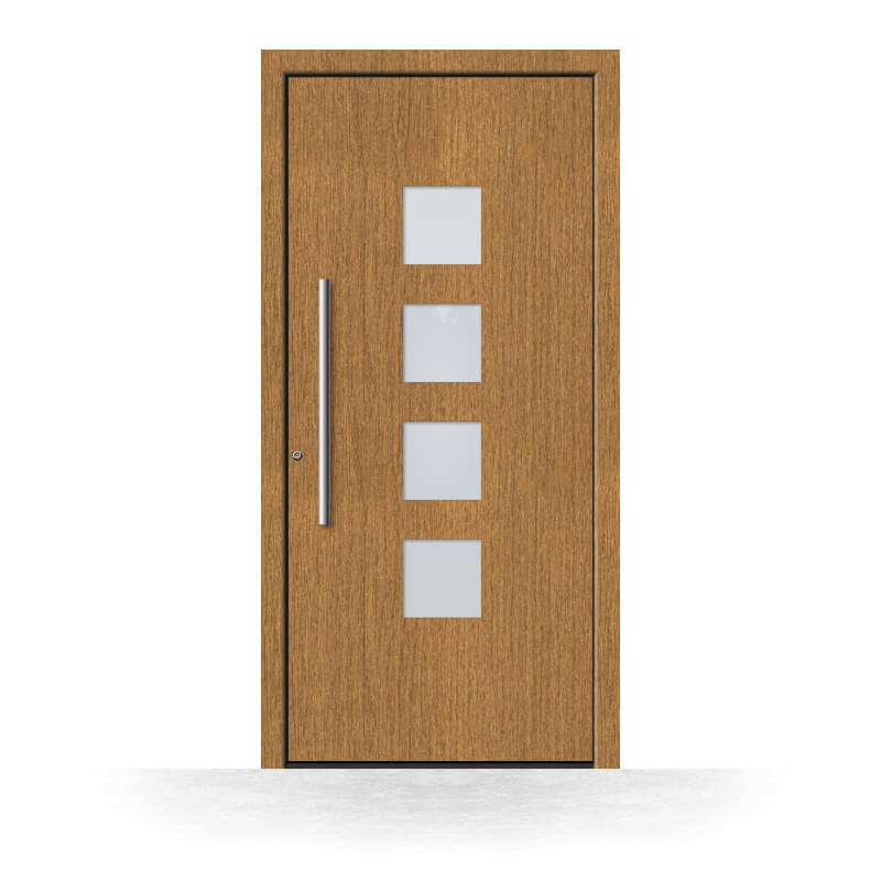Wood front door Baltimore made of oak