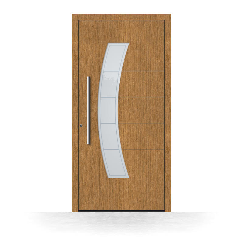 Wood front door Boston made of oak wood