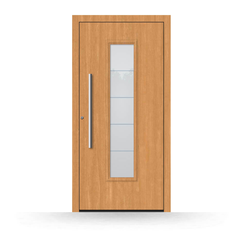 Wooden front door Brisbane made of larch