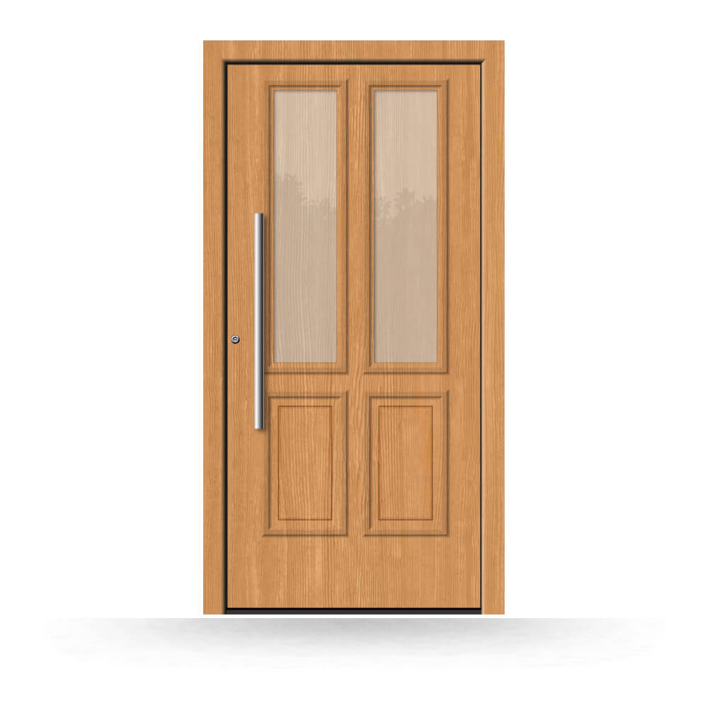 Wooden front door Detroit made of larch