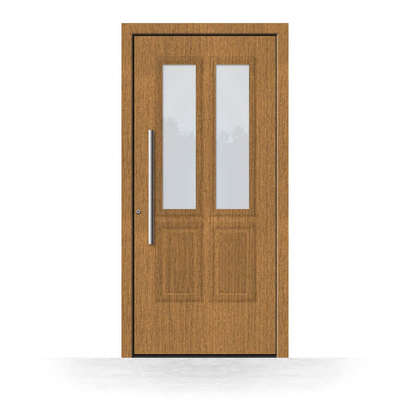 Wooden front door Detroit made of oak